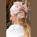 Light Pink Satin Partial / Full Coverage Headwrap