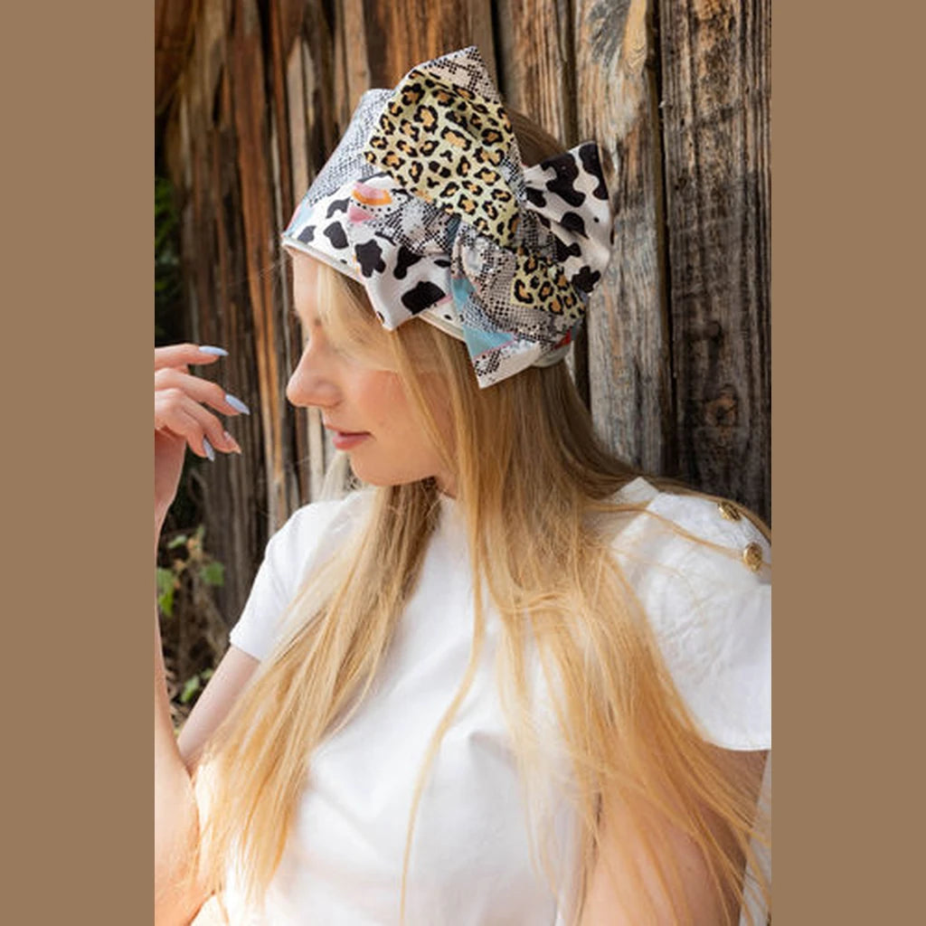 Snake Print Partial / Full Coverage Headwrap