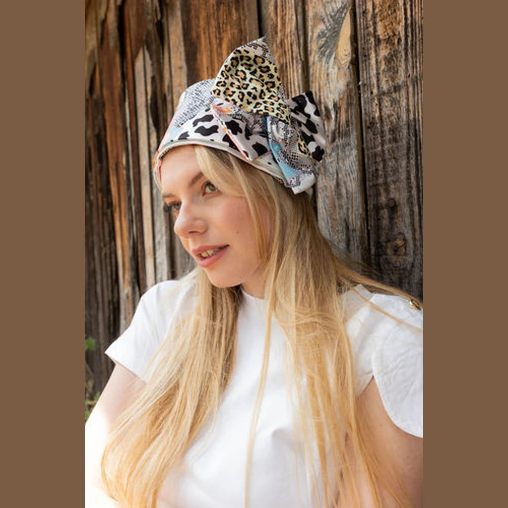 Snake Print Partial / Full Coverage Headwrap