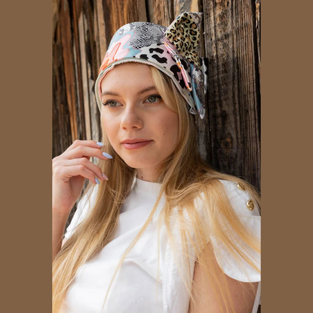 Snake Print Partial / Full Coverage Headwrap
