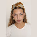Brown Cotton Bow Headband