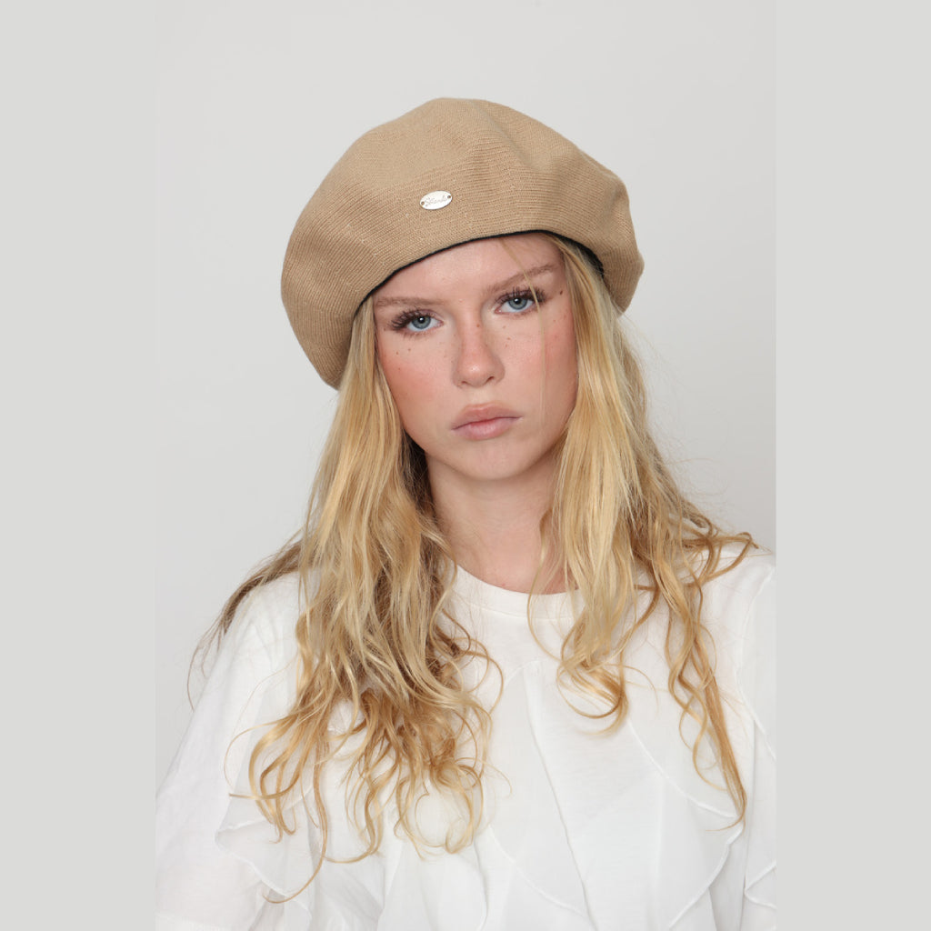 Camel Cotton Beret