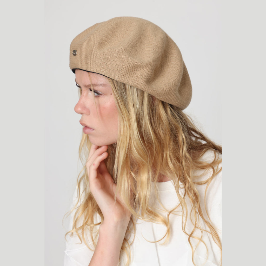 Camel Cotton Beret