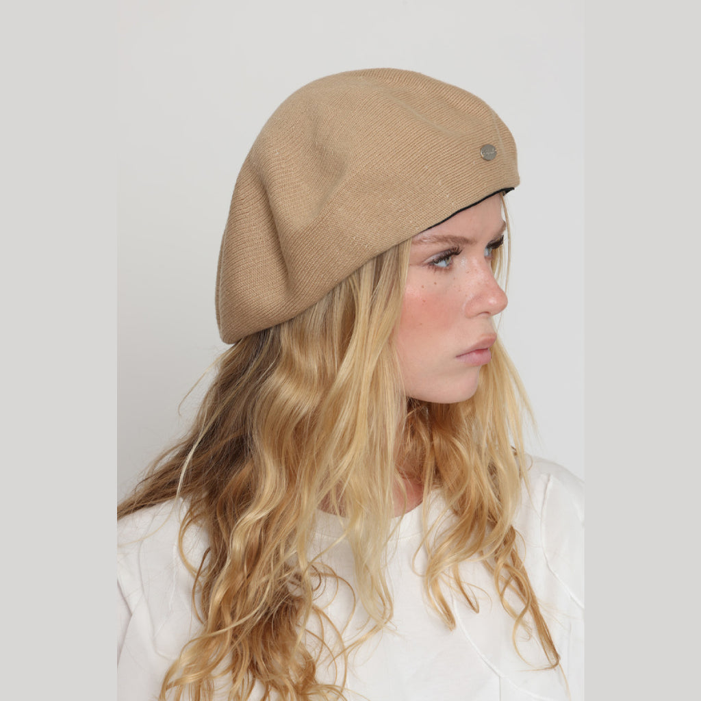 Camel Cotton Beret