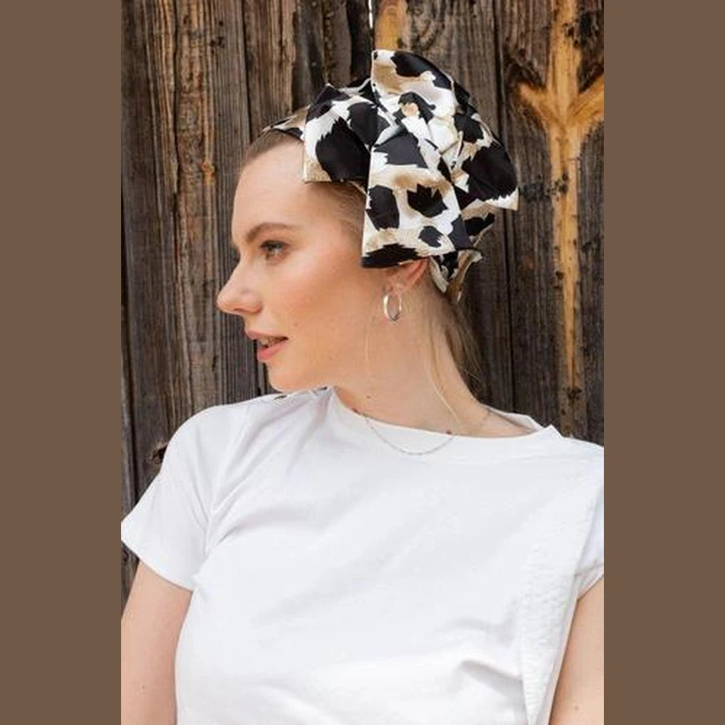 Classic Leopard Print Full Coverage Headwrap