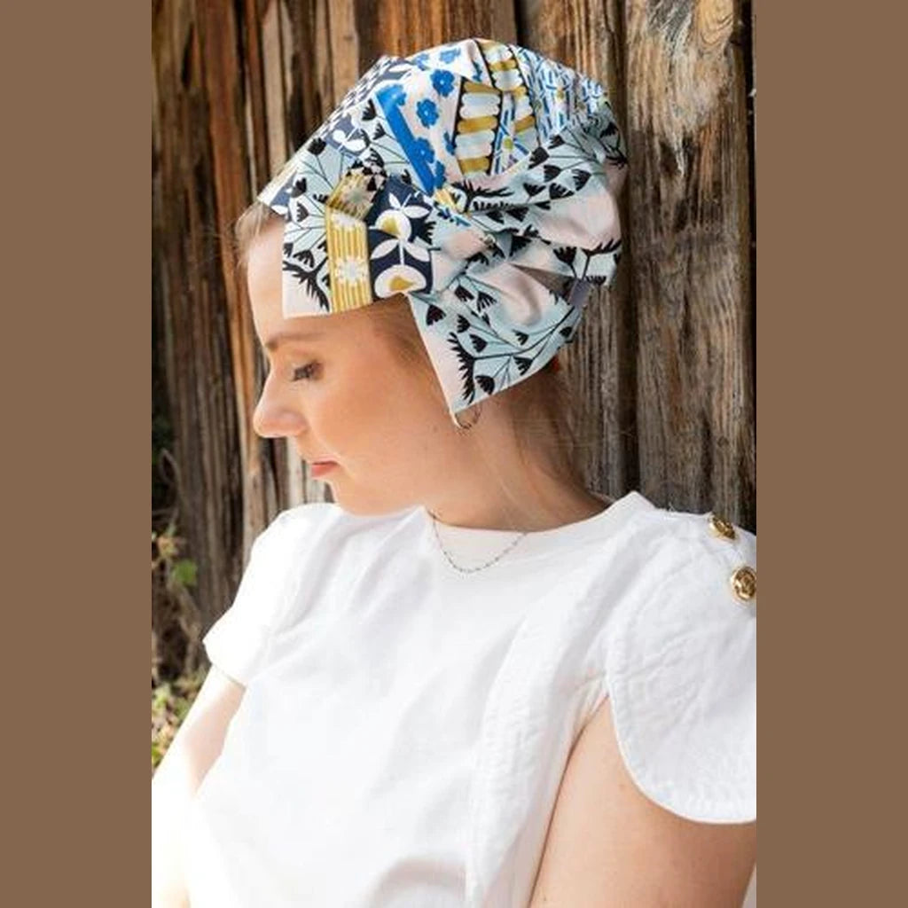 Floral Print Full Coverage Headwrap