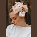 Light Pink Satin Full Coverage Headwrap