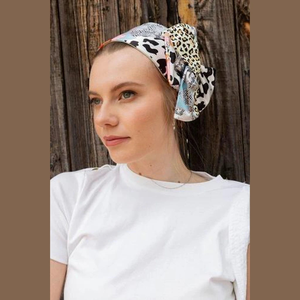 Snake Print Full Coverage Headwrap