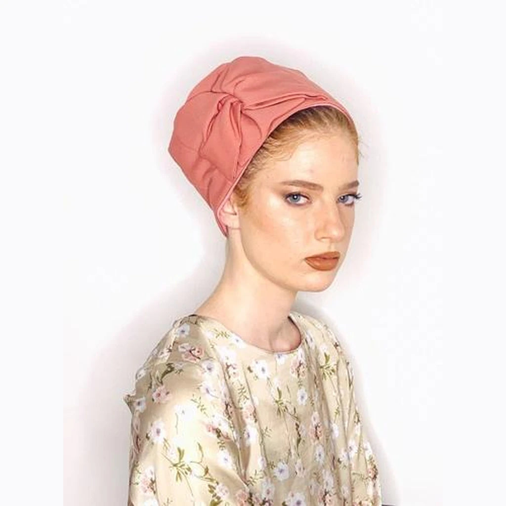 Pink Solid Partial / Full Coverage Headwrap