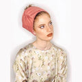 Pink Solid Partial / Full Coverage Headwrap