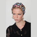 Colorful Floral Bow Scarf – Full or Partial Coverage