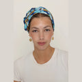 Full Coverage Bow (Foldable to Half Coverage) Cotton Blue