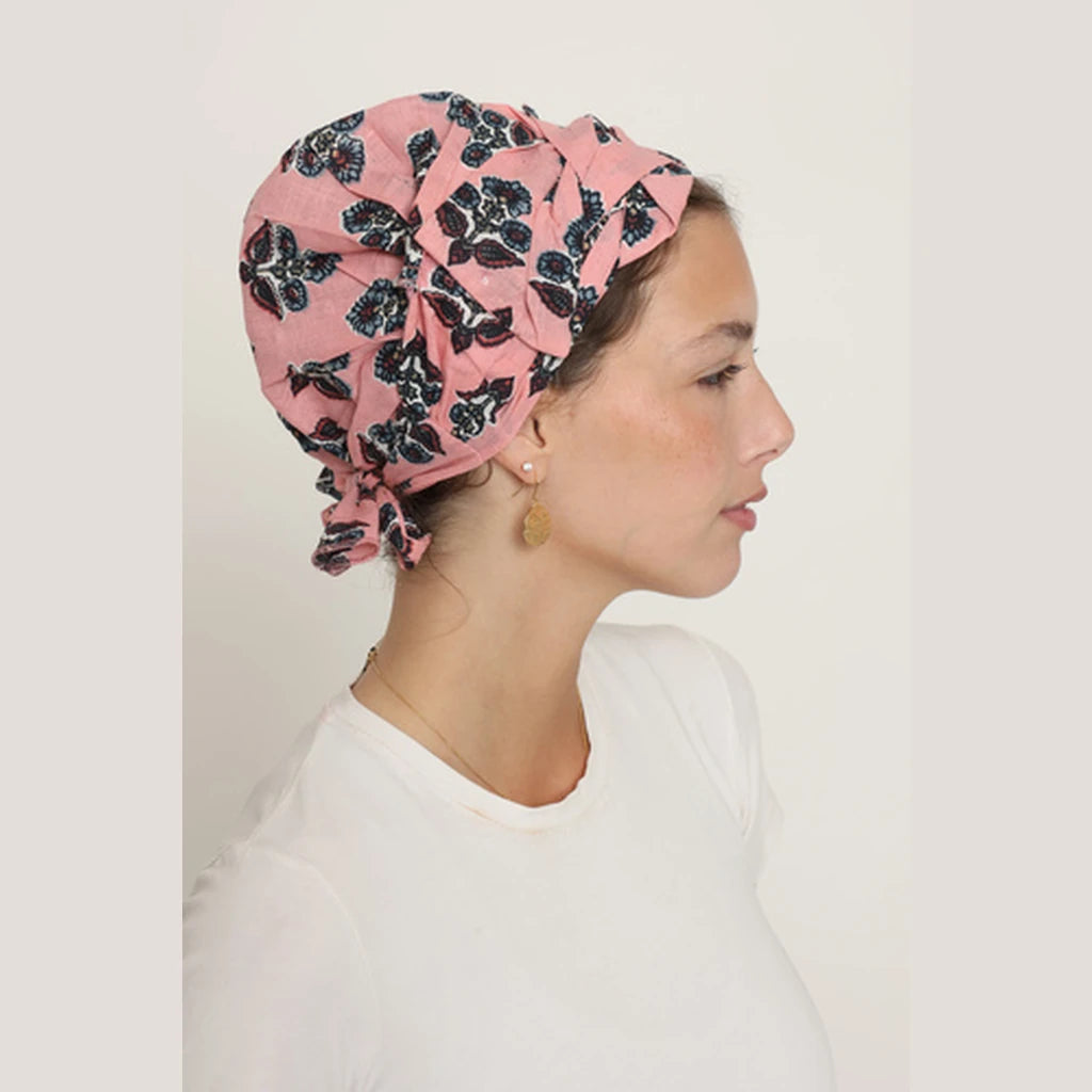Pink Cotton Bow Scarf – Full or Partial Coverage