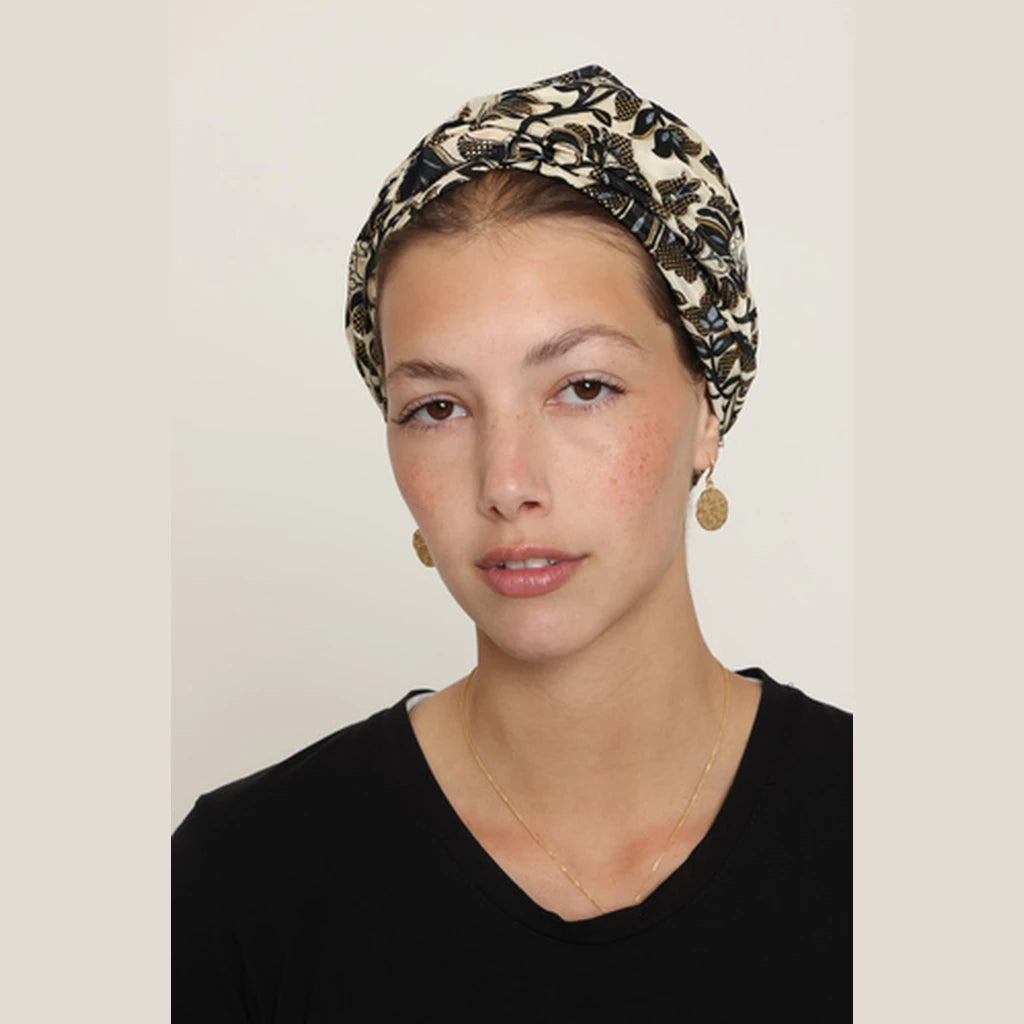 Black Paisley Bow Scarf – Full or Partial Coverage
