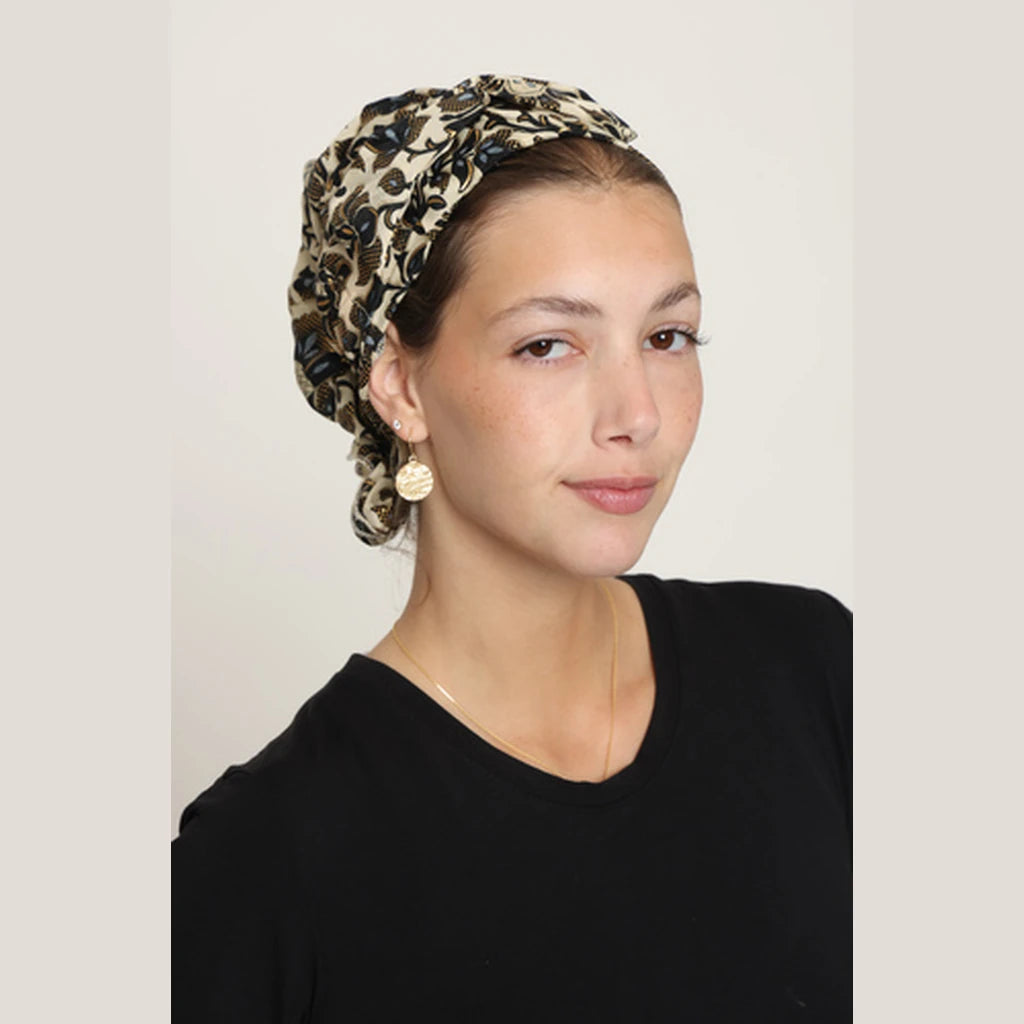 Black Paisley Bow Scarf – Full or Partial Coverage