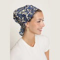 Blue Paisley Bow Scarf – Full or Partial Coverage