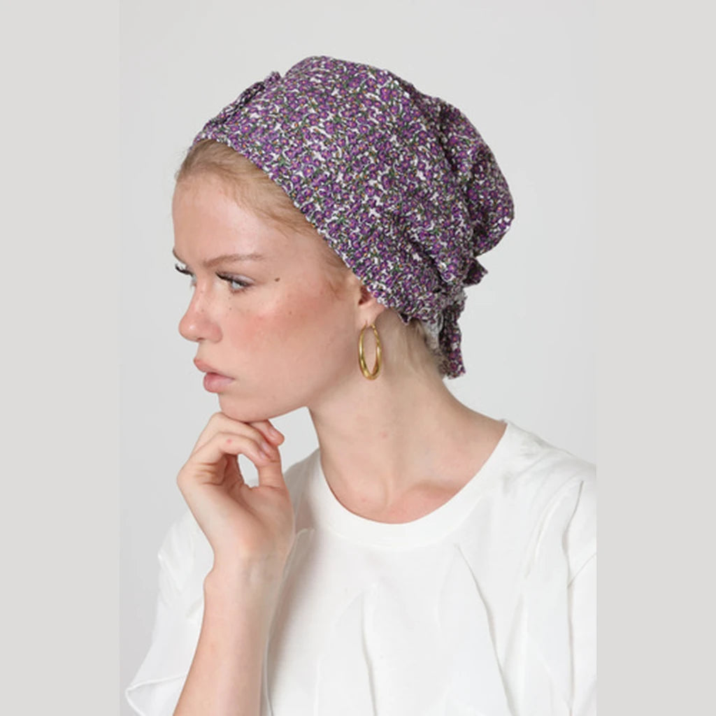 Purple Sequin Bow Scarf – Full or Partial Coverage
