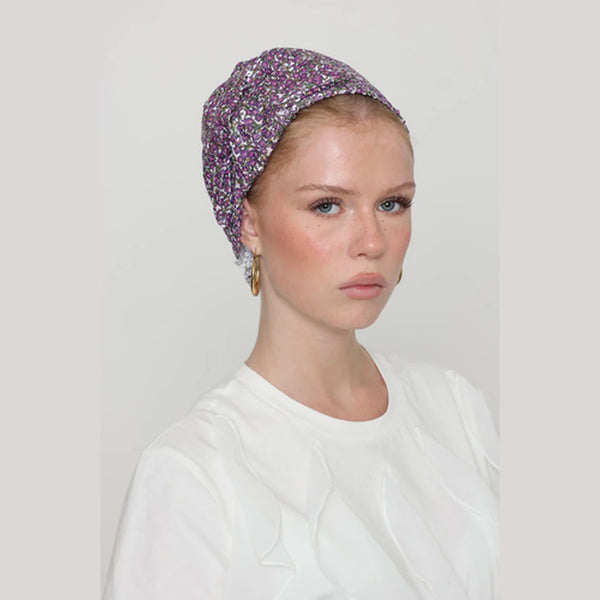 Purple Sequin Bow Scarf – Full or Partial Coverage