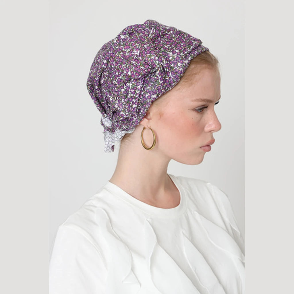 Purple Sequin Bow Scarf – Full or Partial Coverage