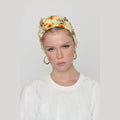 Yellow Floral Bow Scarf – Full or Partial Coverage