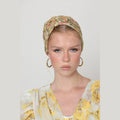 Yellow Sequin Bow Scarf – Full or Partial Coverage