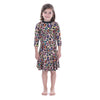 Colourful Leopard Cross Two-Piece Modest Swimsuit