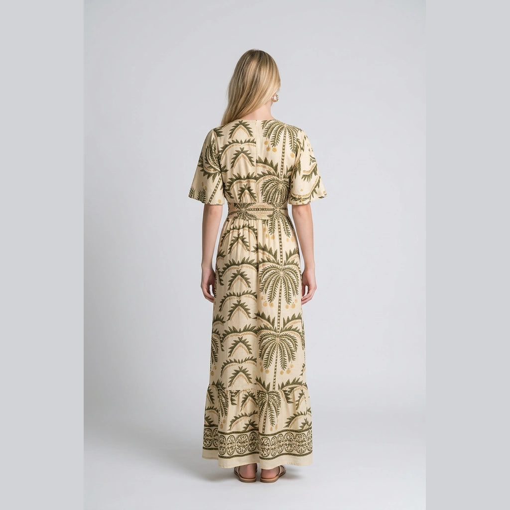 Golden Crown Maxi Dress