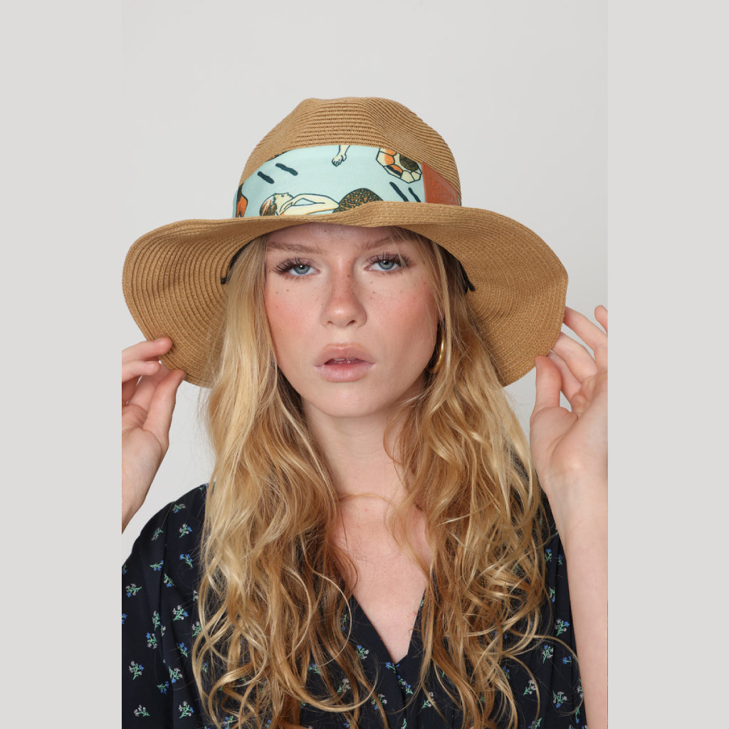 Hat with Satin Ribbon