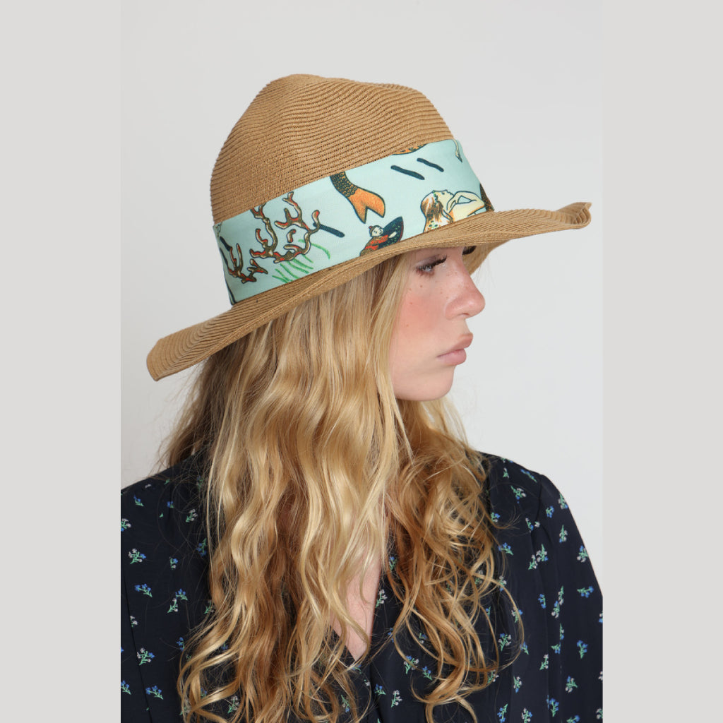 Hat with Satin Ribbon