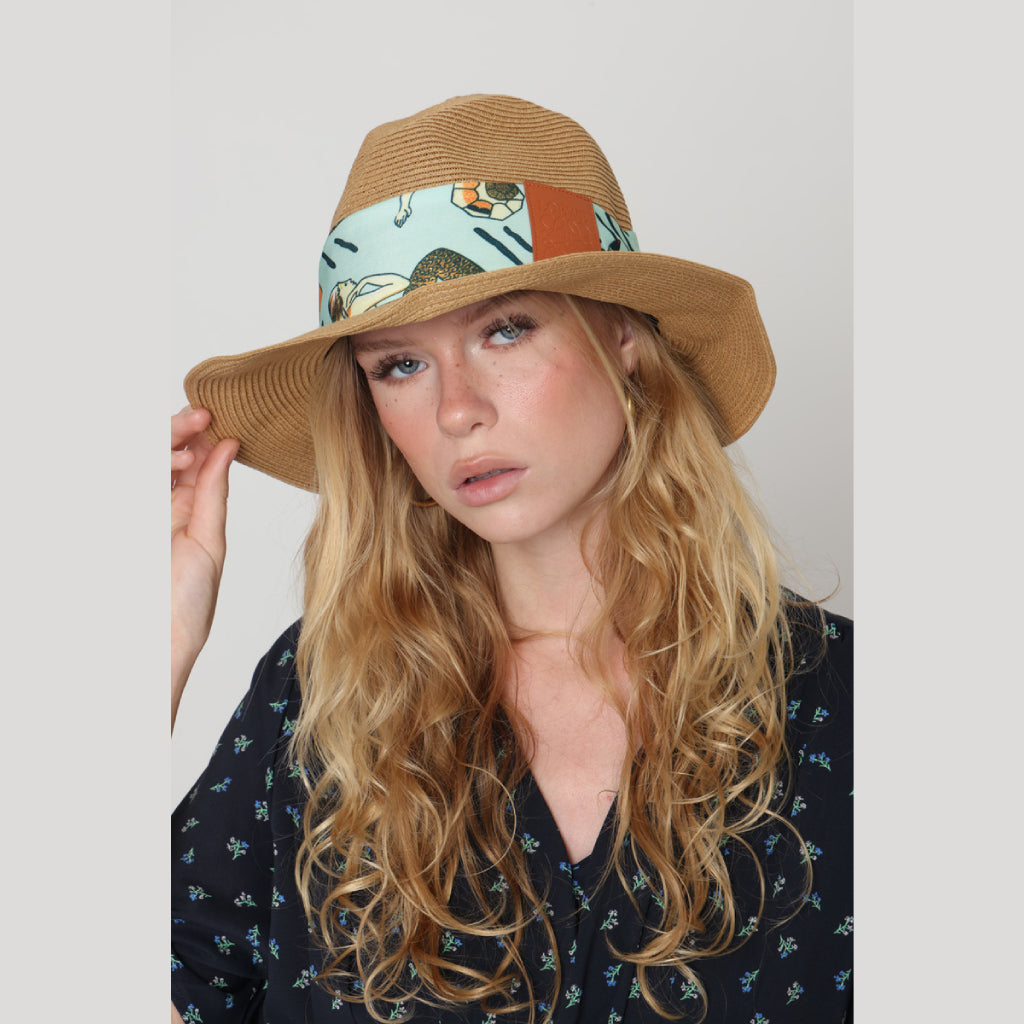 Hat with Satin Ribbon
