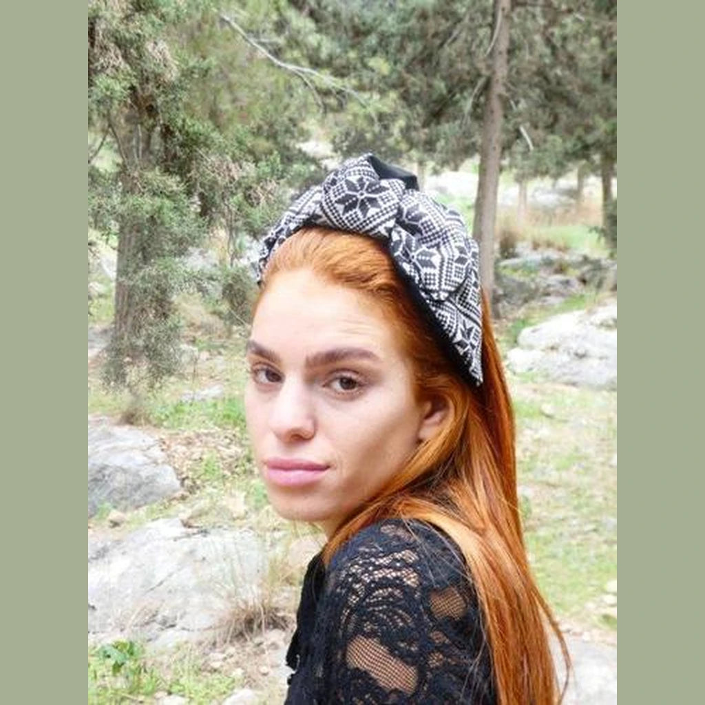 Black White Headband
