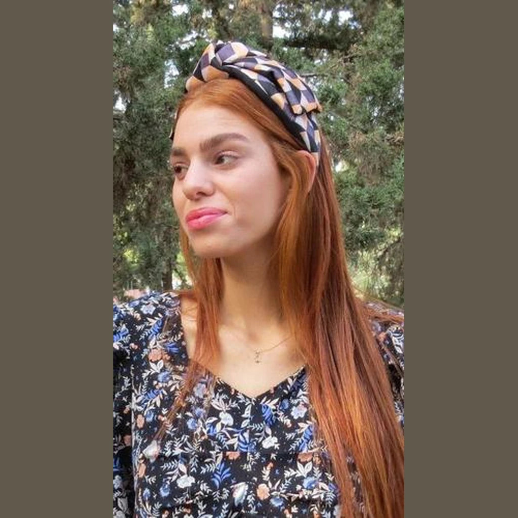 Title: Mustard Gray Headband