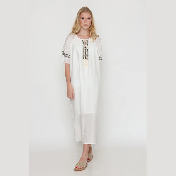 White Jalabiya Dress