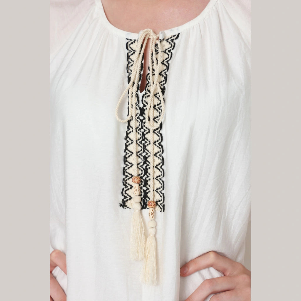 White Jalabiya Dress