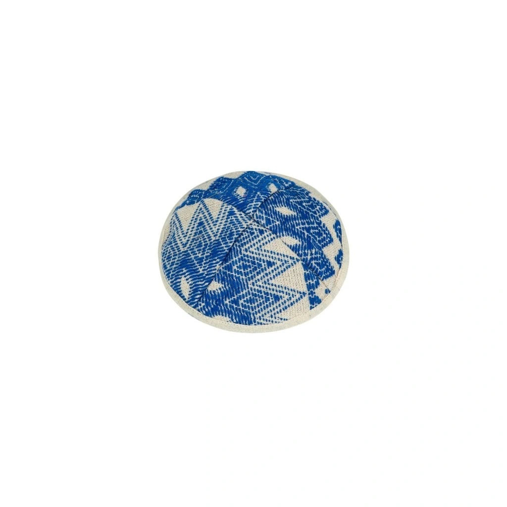 Blue Ethnic Kippah