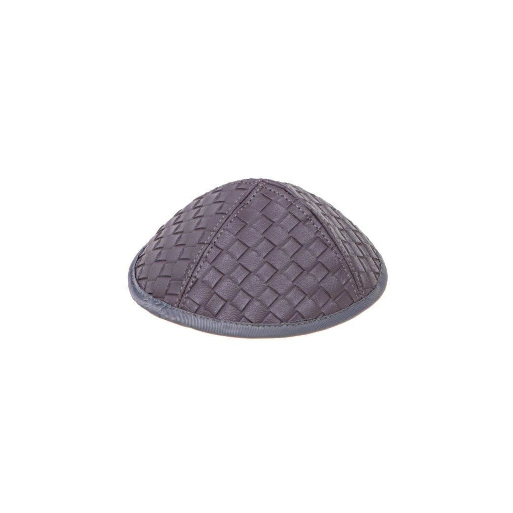 Blue Label Faux Leather Kippah – Light Purple