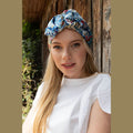 Sky Blue Paisley Print Hat