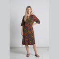 Green Lotus Midi Dress