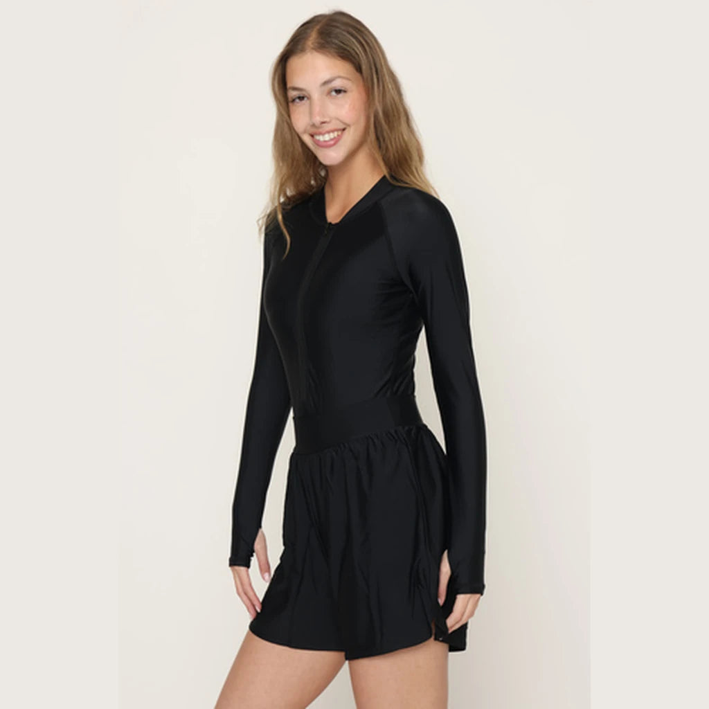 Modest Swimsuit – Black Bodysuit