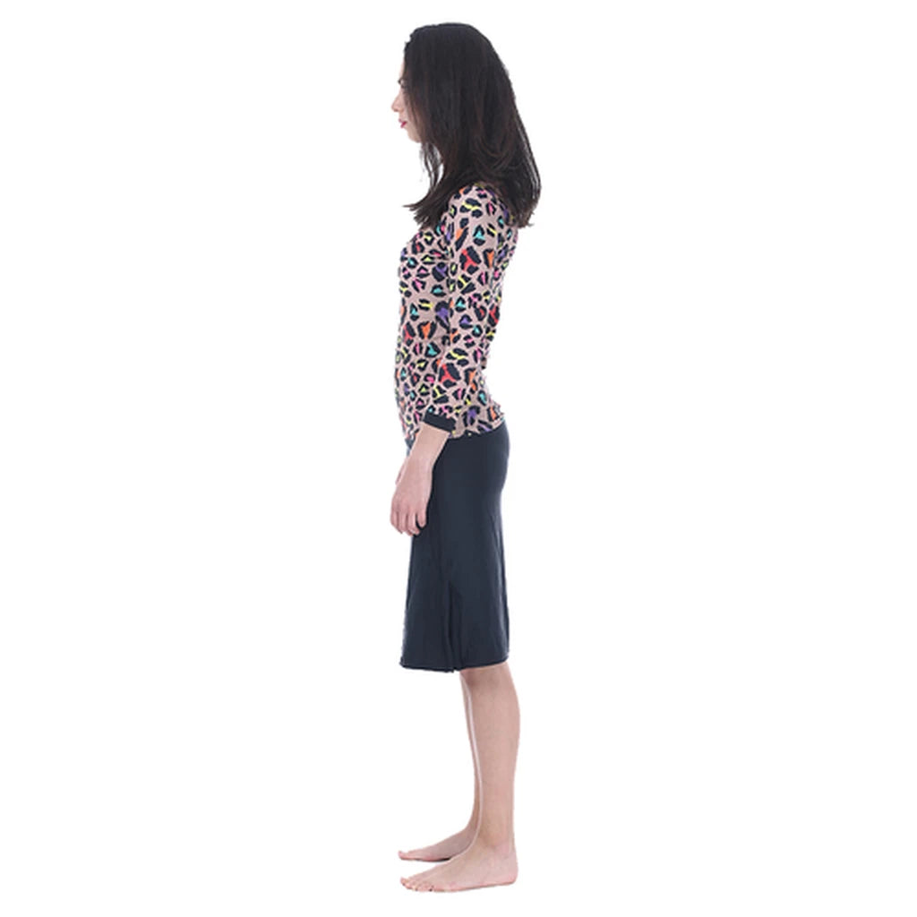 Modest Swimwear – Colourful Leopard (Long) | Only Size M Left