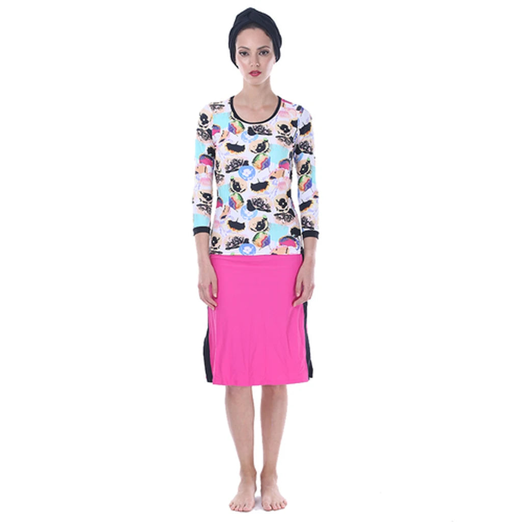 Modest Swimwear – Pop Art (Long)