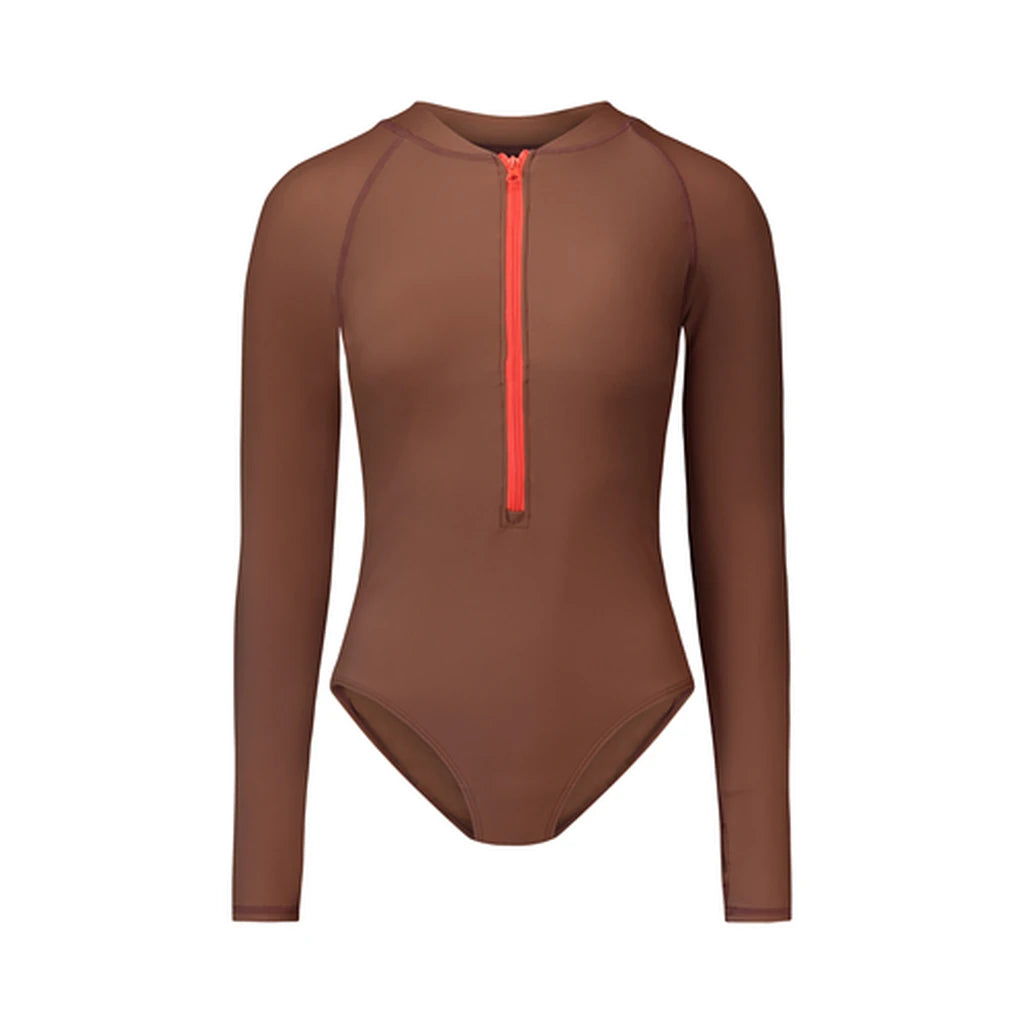 Modest Swimsuit – Camel Bodysuit XS–3XL