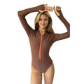 Modest Swimsuit – Camel Bodysuit XS–3XL