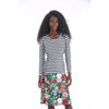 Modest Swimwear – Flower Stripes (Long) XS–XXL