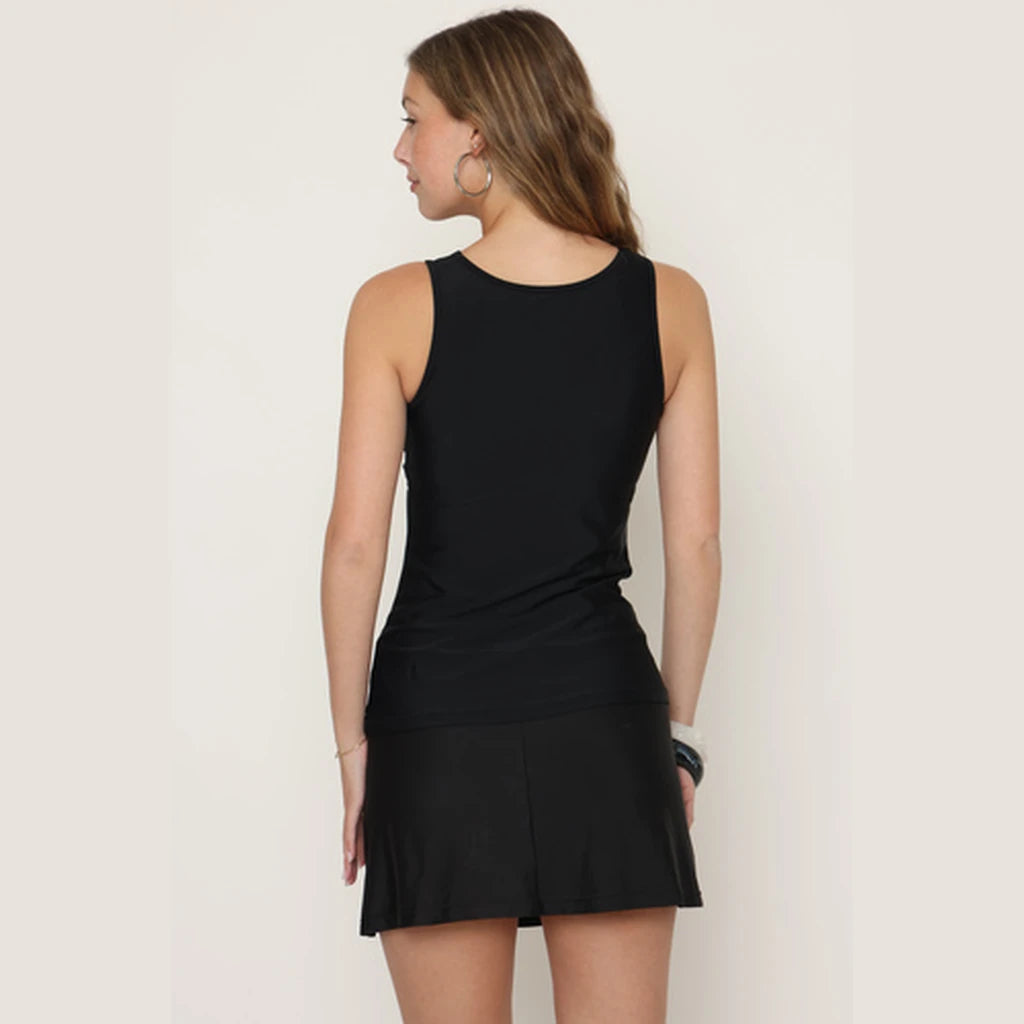 Black Modest Tankini Swimsuit – XS–3XL