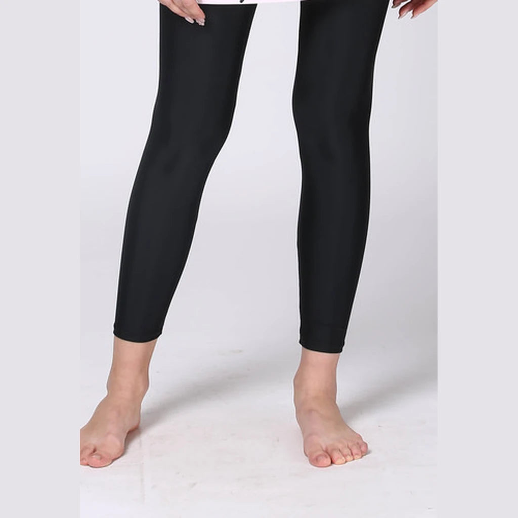 Long Black Swim Leggings XS–XXL