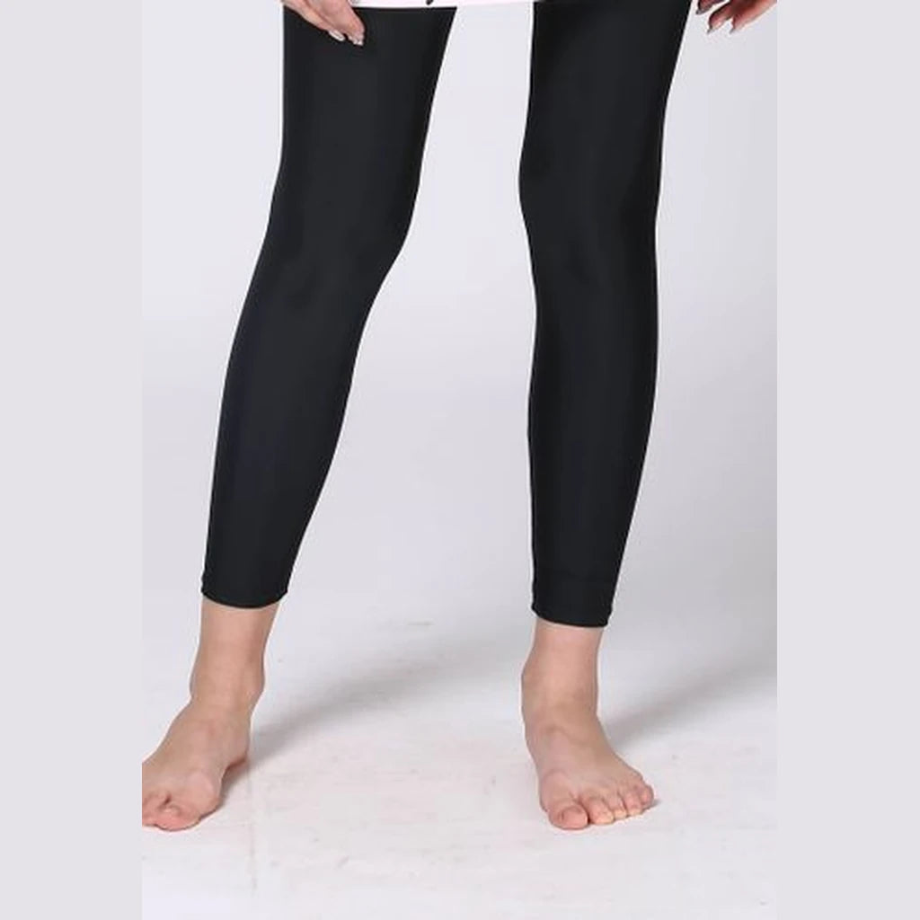 Long Blue Swim Leggings XS–XXL