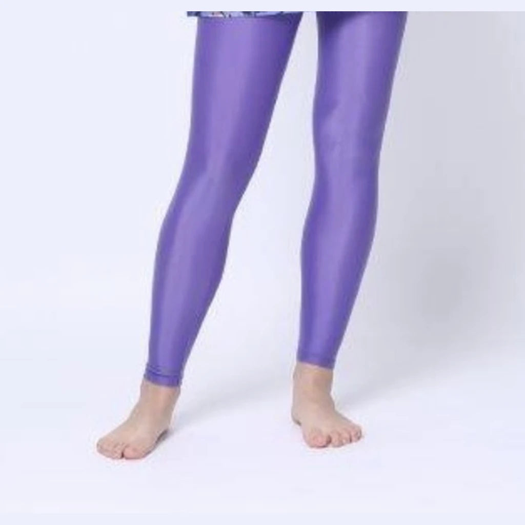 Long Lilac Swim Leggings XS–XXL