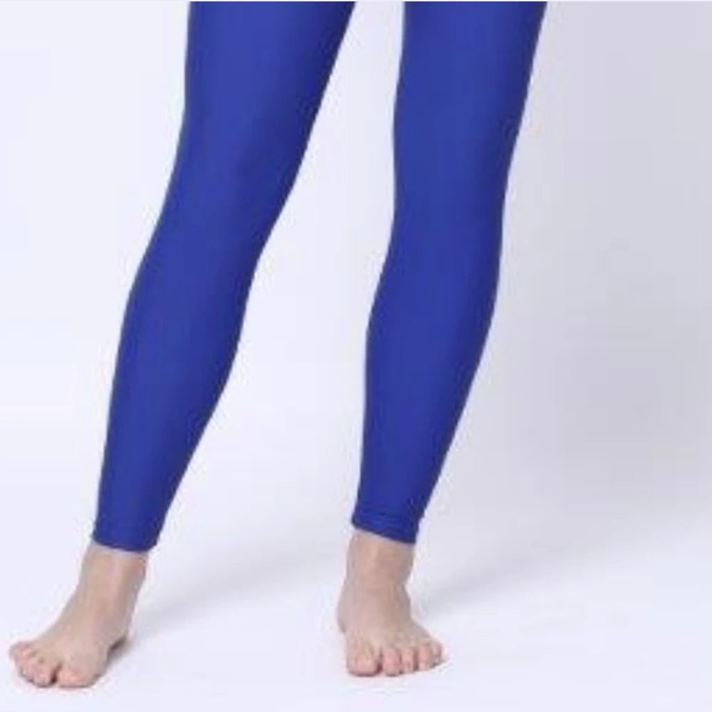 טייץ ארוך למים בצבע כחול רויאל XS-XXL