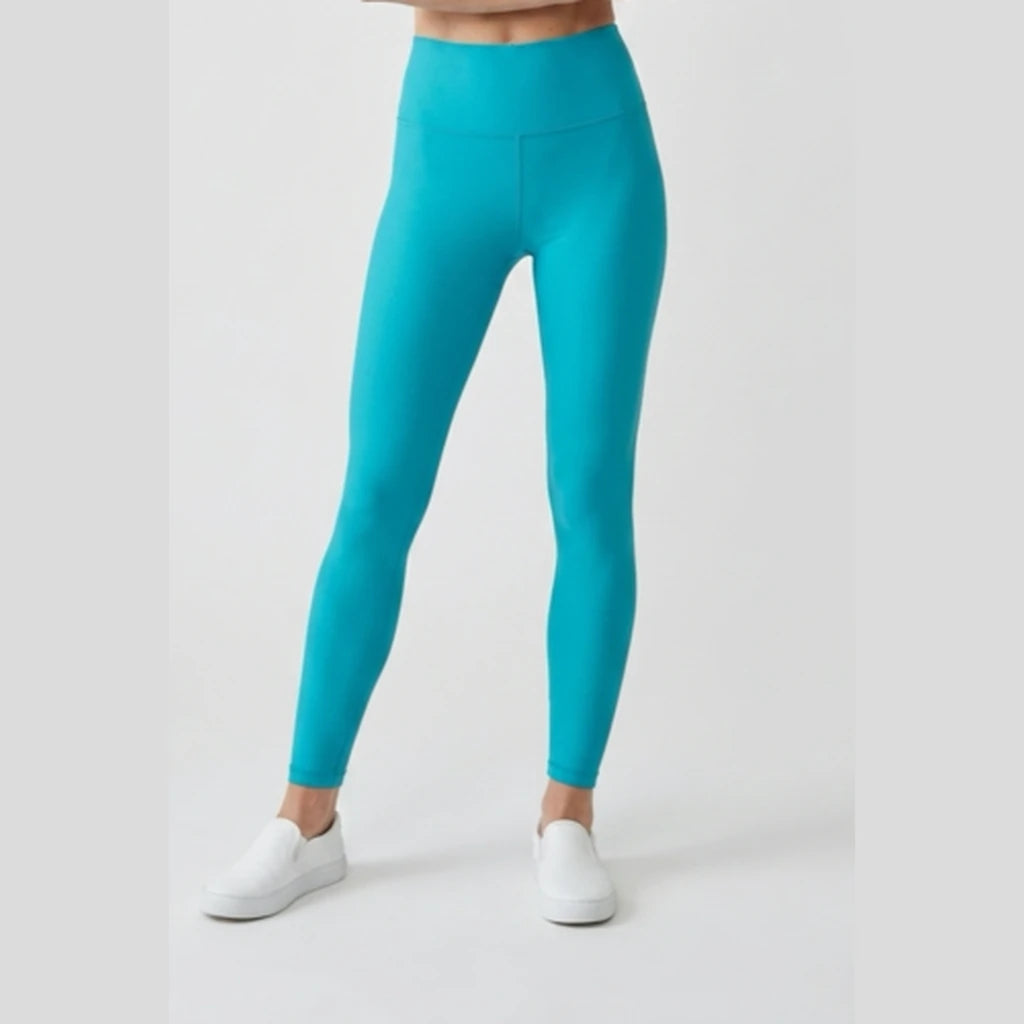 Long Turquoise Swim Leggings XS–XXL